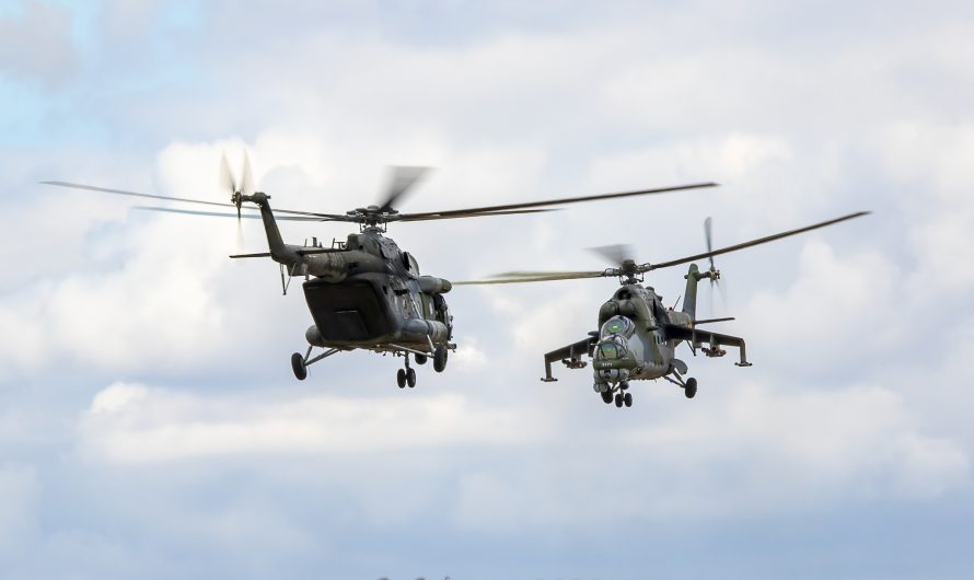 Mi-171 et Mi-24 au RIAT 2022